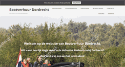 Desktop Screenshot of bootverhuurdordrecht.nl