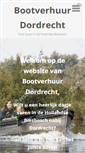 Mobile Screenshot of bootverhuurdordrecht.nl